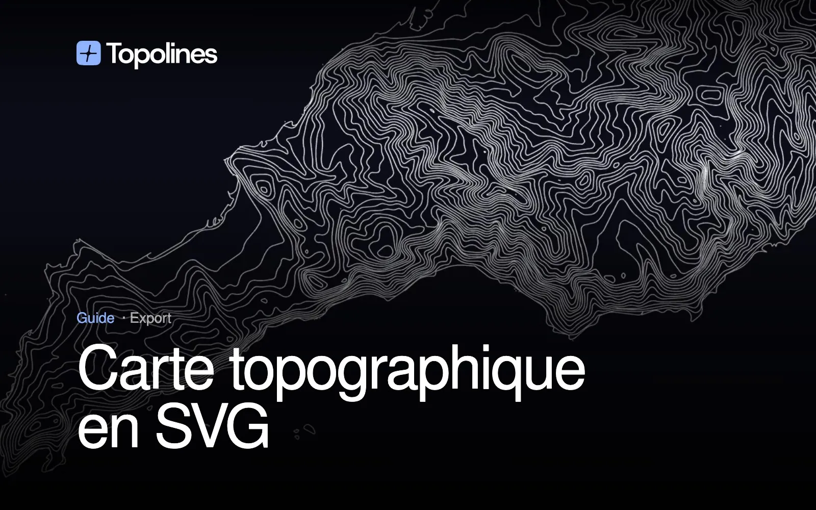 Carte topographique en SVG : le bon format pour affiches et découpe laser