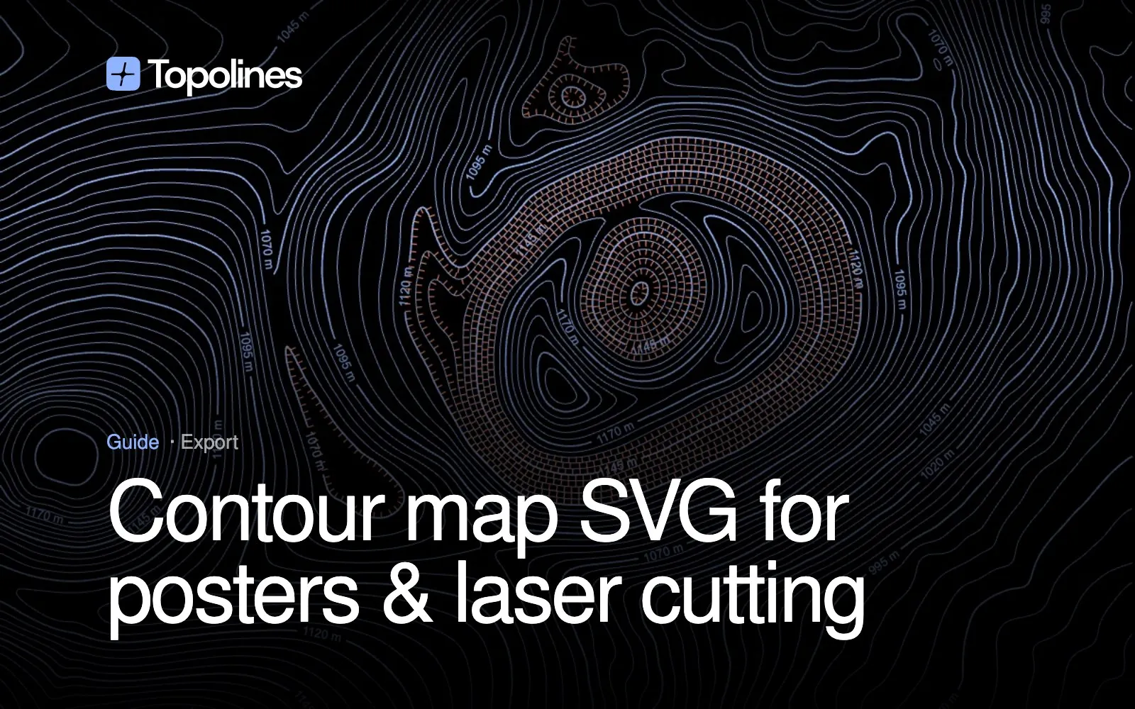 Contour Map SVG: The Right Format for Posters, Laser Cutting and Design