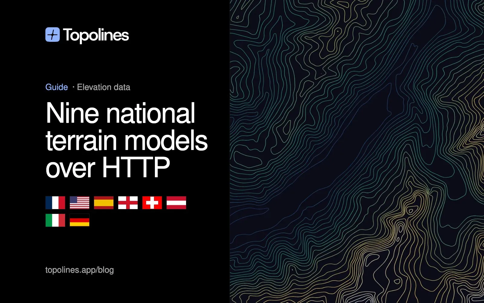 Reading nine national terrain models (mostly lidar) over HTTP