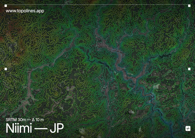 Contour map of Niimi