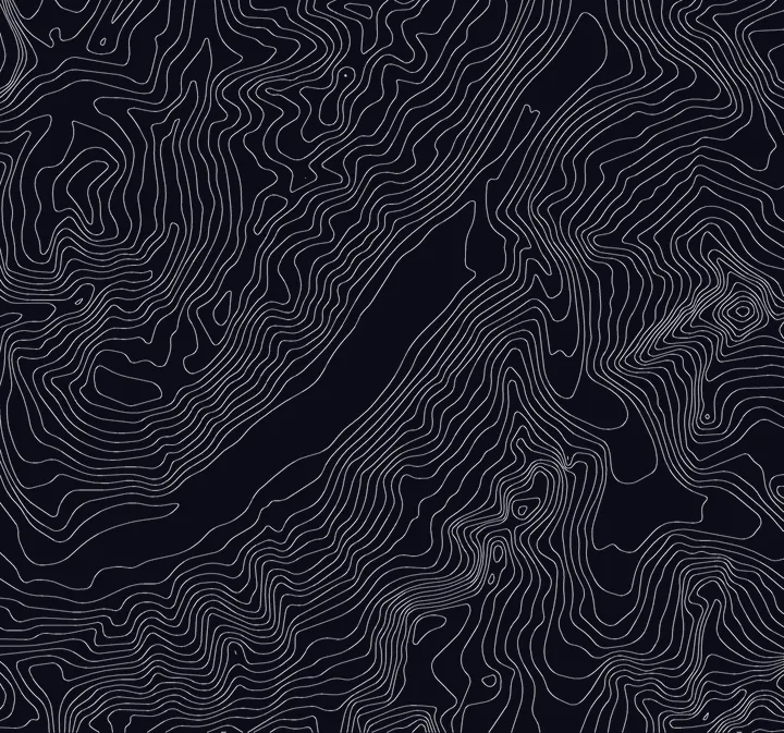 Chamonix contours at a 100 m interval